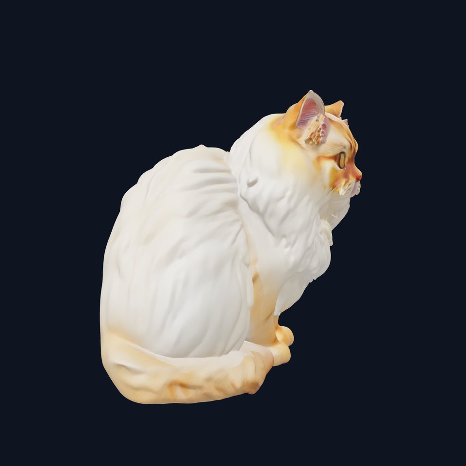 Feline Majesty White Cat model pack